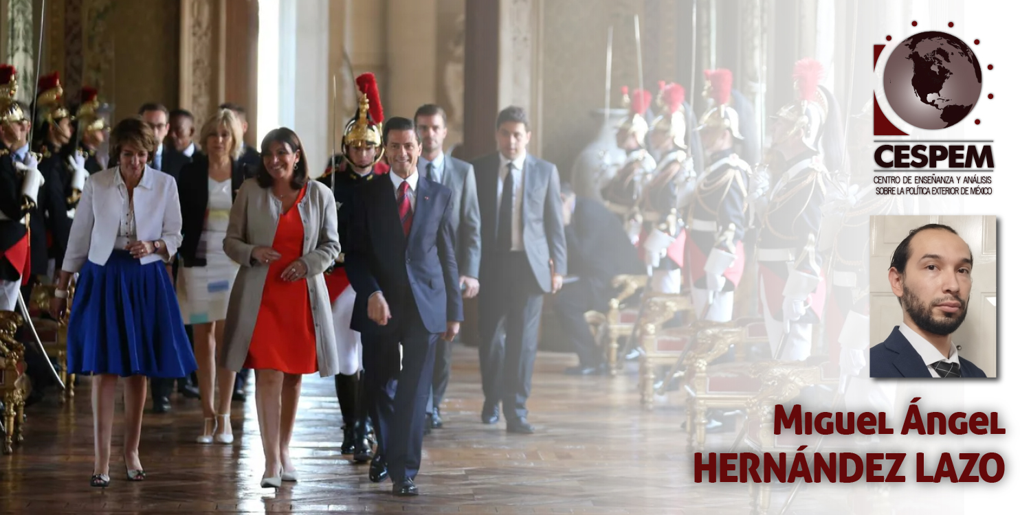 Encuentro del presidente Enrique Peña Nieto con la alcaldesa de París, Anne Hidalgo. 2015. | Foto: Milenio Image